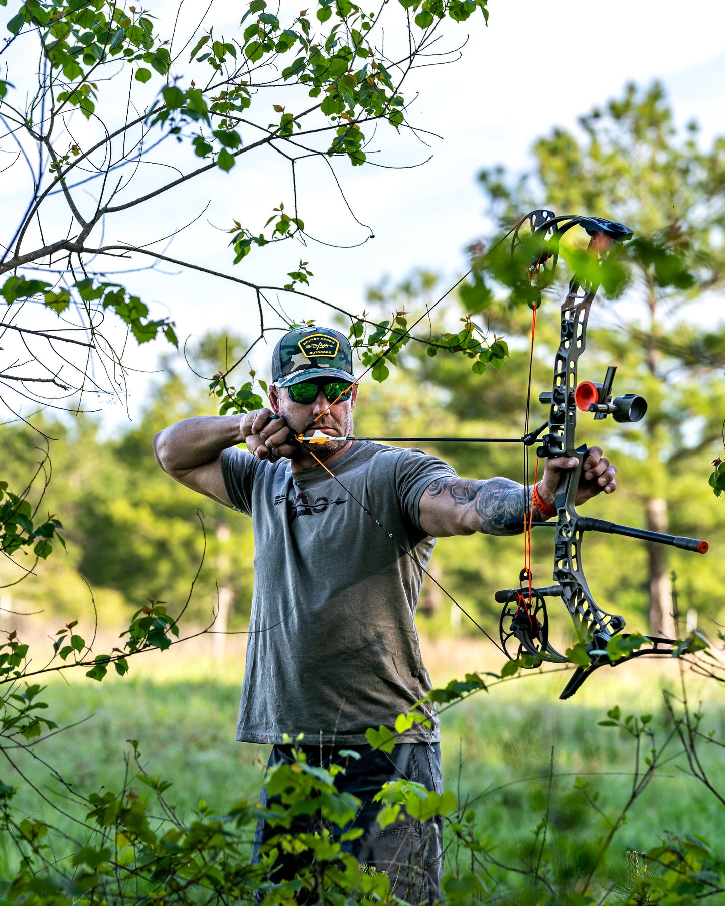 Broken Arrow Woodland Camo Hat