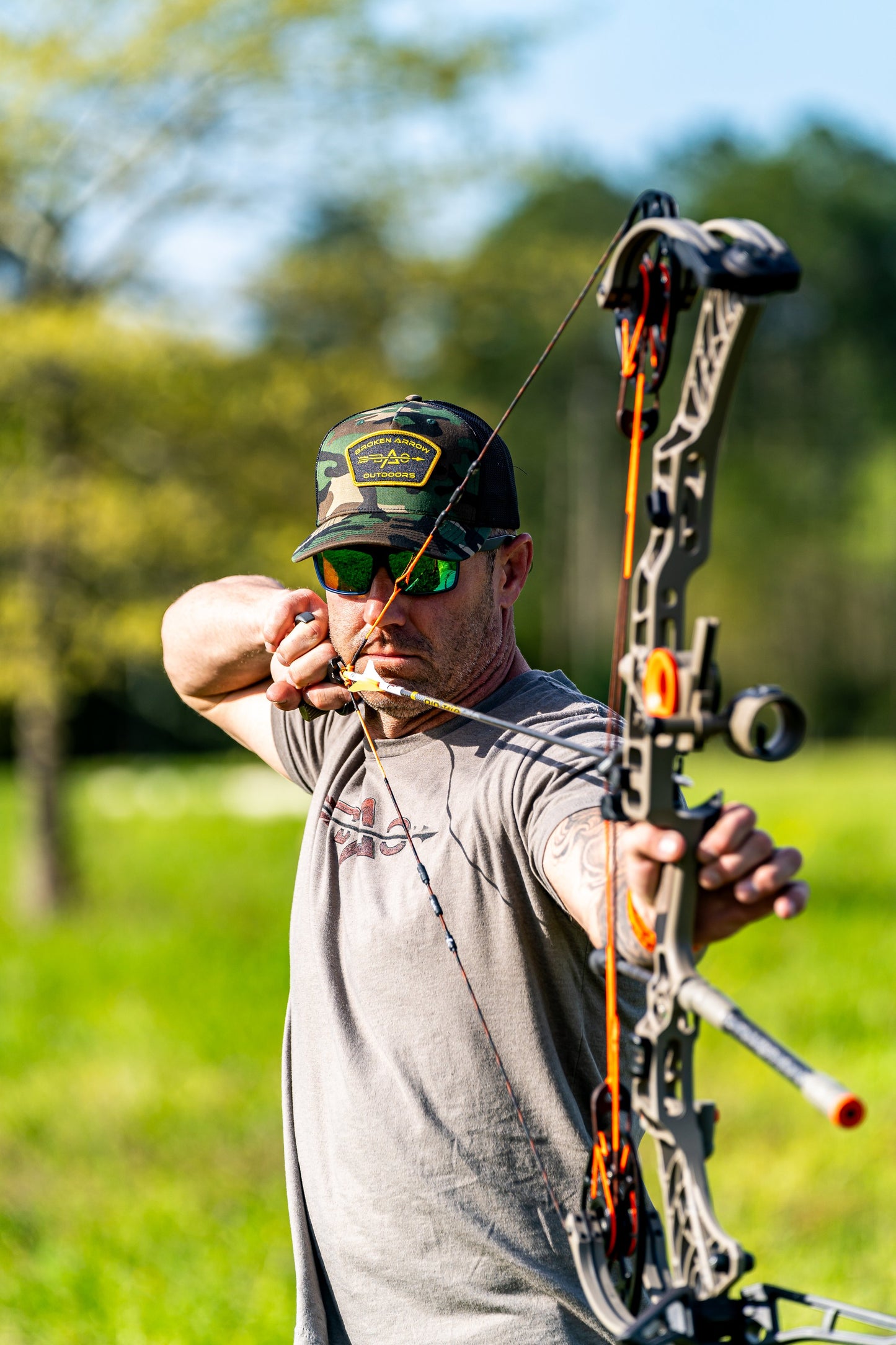 Broken Arrow Woodland Camo Hat
