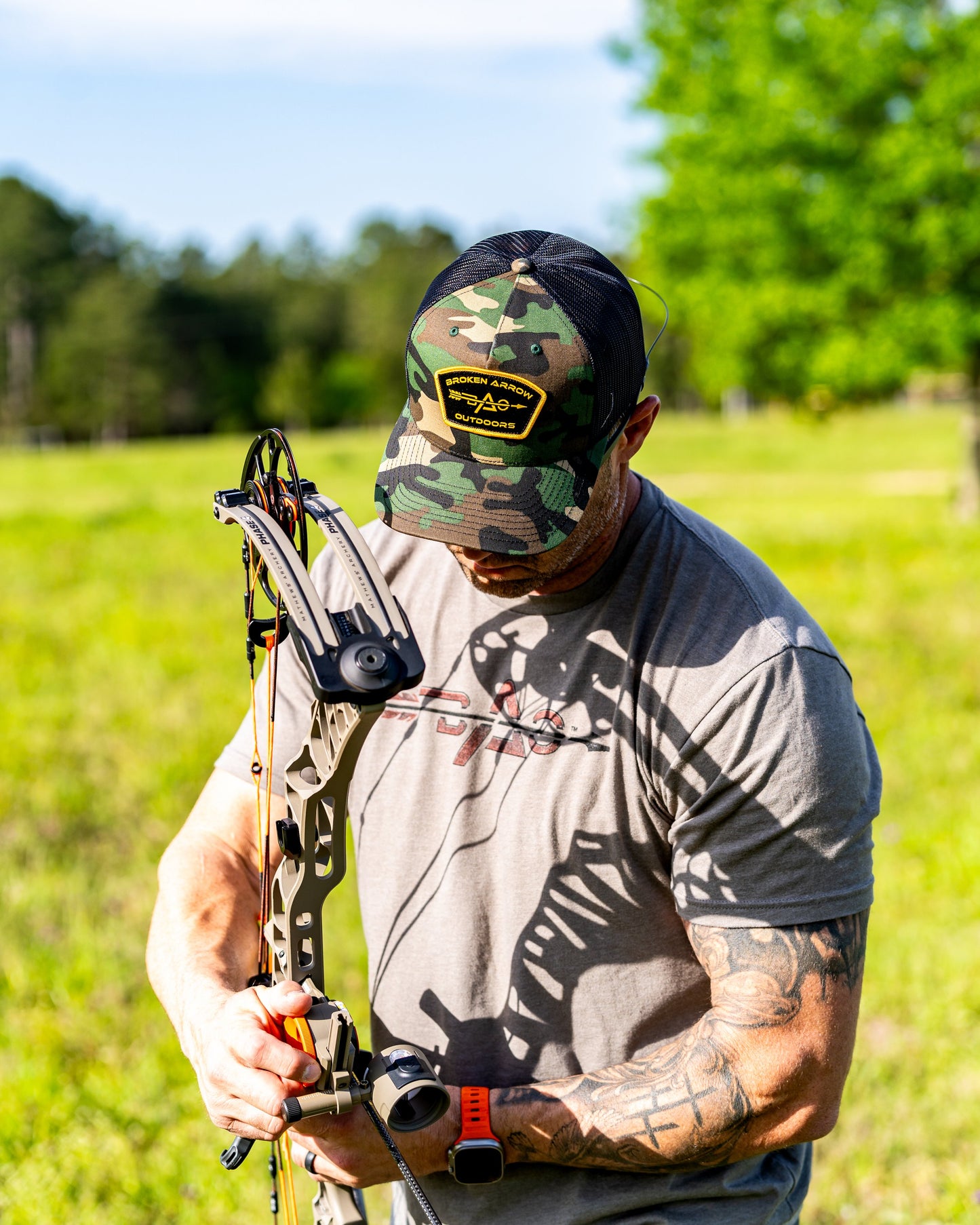 Broken Arrow Woodland Camo Hat